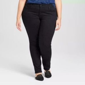Universal Thread Skinny Jeans Black Plus Size 24WR Denim